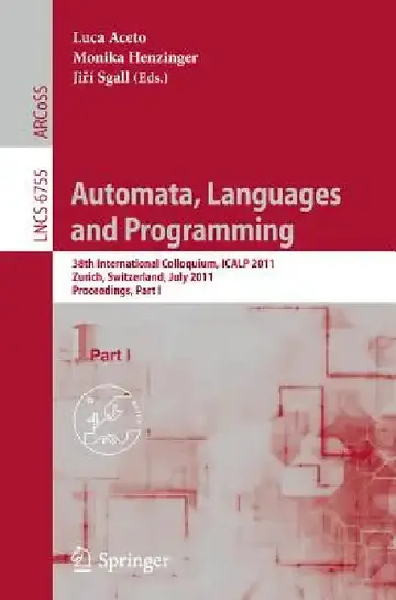 Cover of Automata, Languages and Programming
