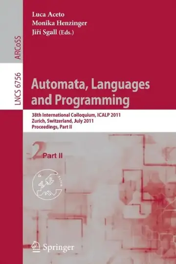 Cover of Automata, Languages and Programming