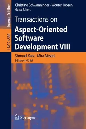 Cover of Transactions on Aspect-Oriented Software Development VIII