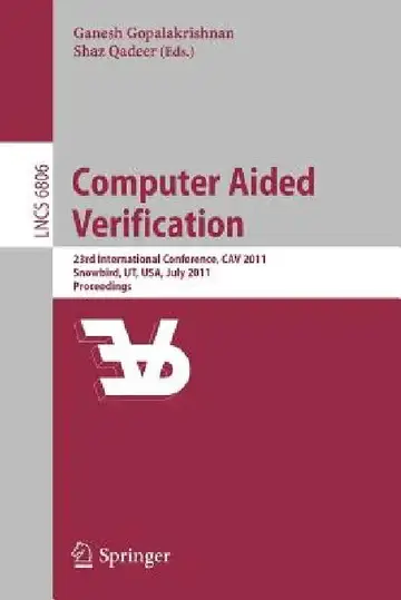 Cover of Computer Aided Verification