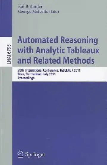 Cover of Automated Reasoning with Analytic Tableaux and Related Methods