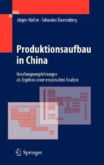 Cover of Produktionsaufbau in China