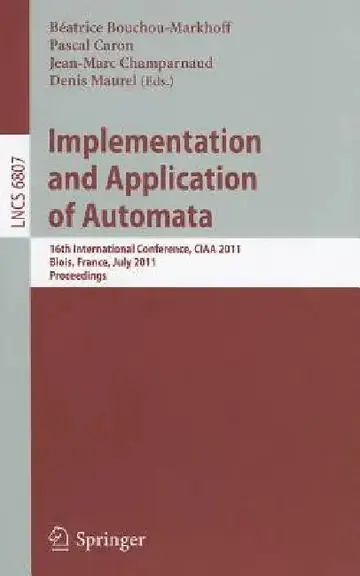Cover of Implementation and Application of Automata