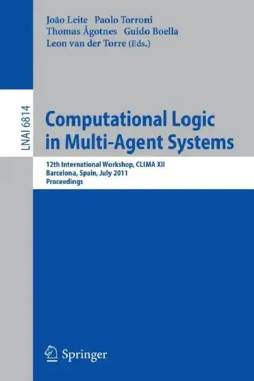 Cover of Computational Logic in Multi-Agent Systems