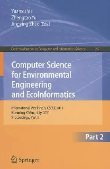 Cover of Computer Science for Environmental Engineering and Ecoinformatics