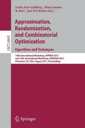 Cover of Approximation, Randomization, and Combinatorial Optimization. Algorithms and Techniques