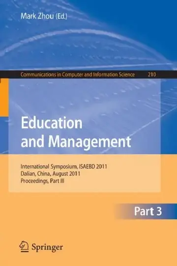 Cover of Education and Management, Part 3
