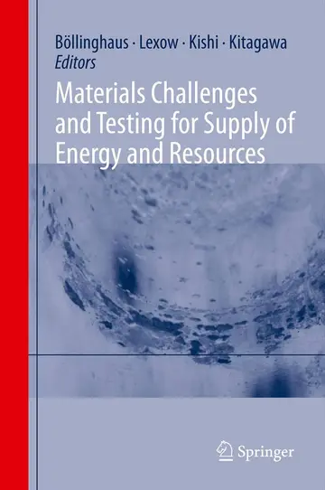 Cover of Materials Challenges and Testing for Supply of Energy and Resources