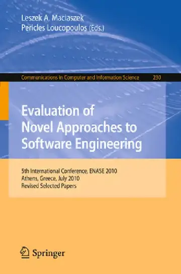 Cover of Evaluation of Novel Approaches to Software Engineering