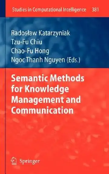 Cover of Semantic Methods for Knowledge Management and Communication