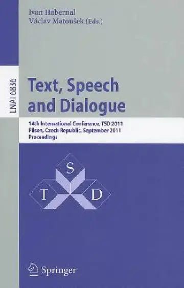 Cover of Text, Speech and Dialogue