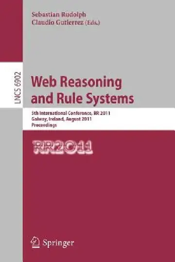 Cover of Web Reasoning and Rule Systems