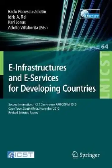 Cover of E-Infrastructure and E-Services for Developing Countries