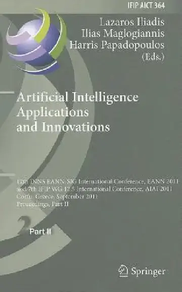 Cover of Artificial Intelligence Applications and Innovations