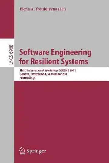 Cover of Software Engineering for Resilient Systems