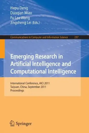 Cover of Emerging Research in Artificial Intelligence and Computational Intelligence