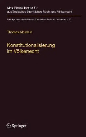 Cover of Konstitutionalisierung Im Völkerrecht