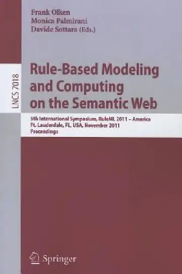 Cover of Rule-Based Modeling and Computing on the Semantic Web
