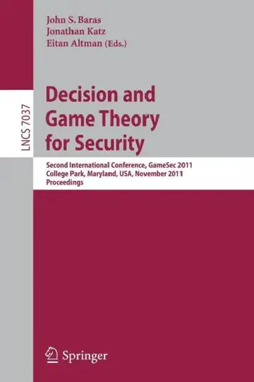 Cover of Decision and Game Theory for Security