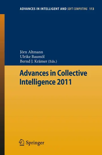 Cover of Advances in Collective Intelligence 2011