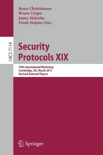 Cover of Security Protocols XIX