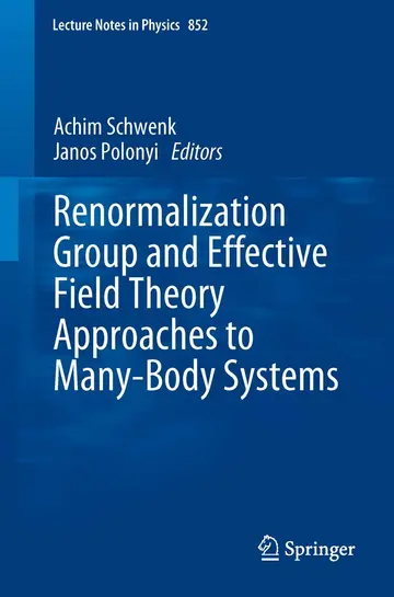 Cover of Renormalization Group and Effective Field Theory Approaches to Many-Body Systems