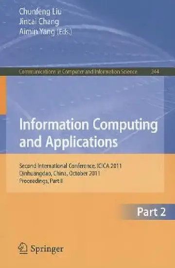 Cover of Information Computing and Applications, Part 2