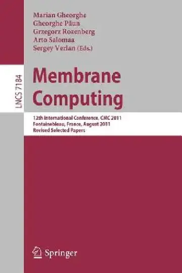 Cover of Membrane Computing