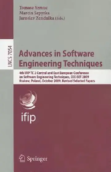 Cover of Advances in Software Engineering Techniques