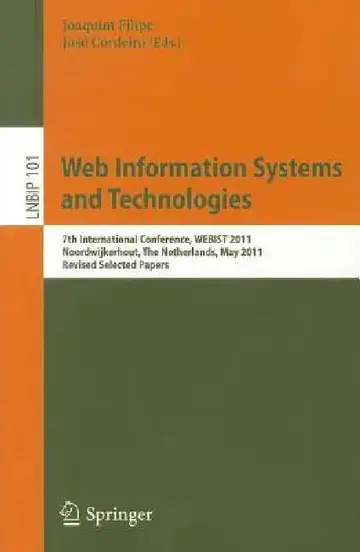 Cover of Web Information Systems and Technologies