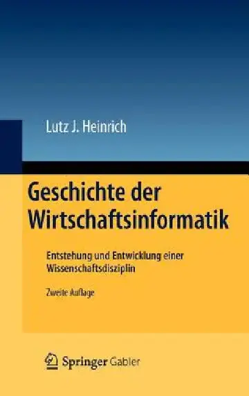 Cover of Geschichte Der Wirtschaftsinformatik