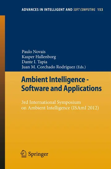 Cover of Ambient Intelligence - Software and Applications