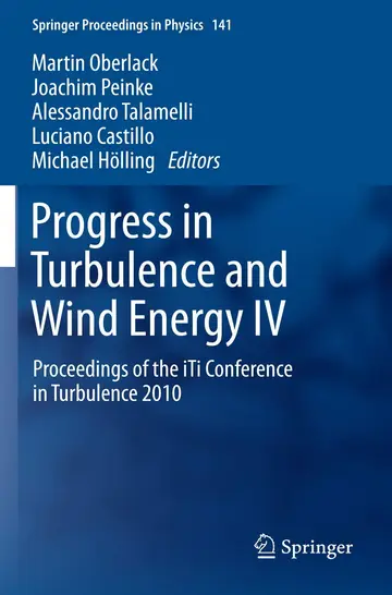 Cover of Progress in Turbulence and Wind Energy IV