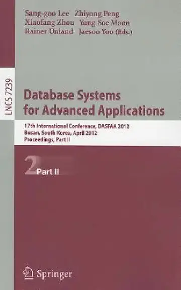 Cover of Database Systems for Advanced Applications