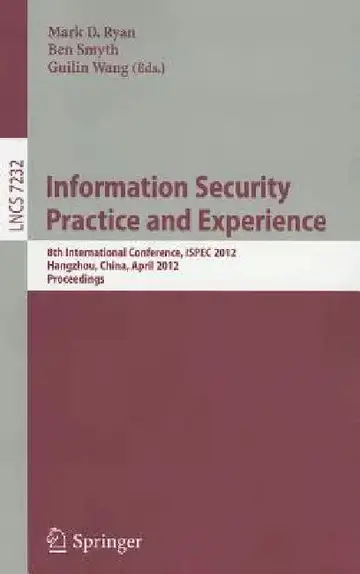 Cover of Information Security Practice and Experience