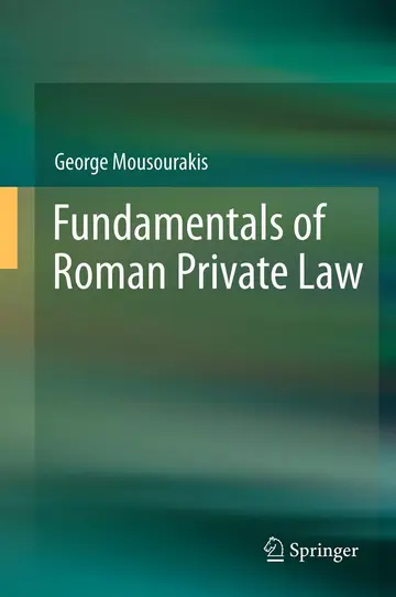 Cover of Fundamentals of Roman Private Law