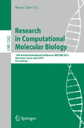 Cover of Research in Computational Molecular Biology