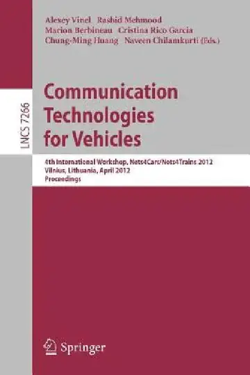 Cover of Communication Technologies for Vehicles