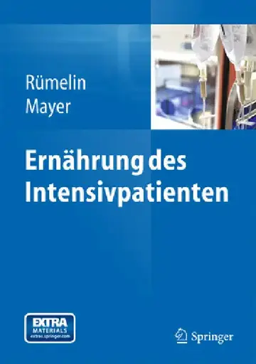 Cover of Ernährung Des Intensivpatienten