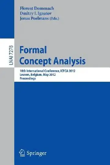 Cover of Formal Concept Analysis