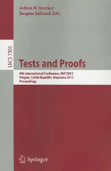Cover of Tests and Proofs
