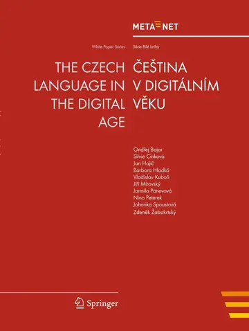 Cover of The Czech Language in the Digital Age / Cestina v Digitalnim Veku