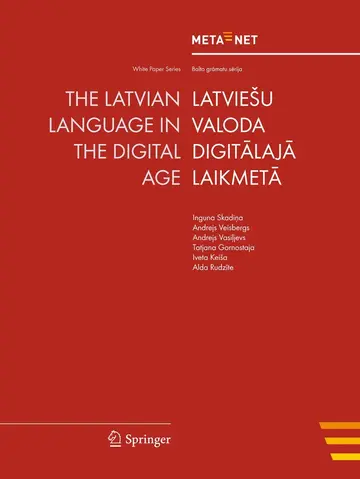 Cover of The Latvian Language in the Digital Age