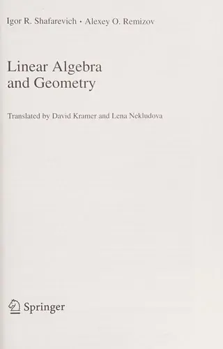 Cover of Linear Algebra and Geometry