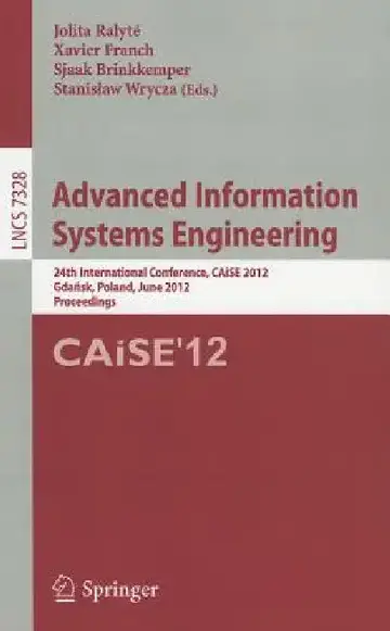 Cover of Advanced Information Systems Engineering