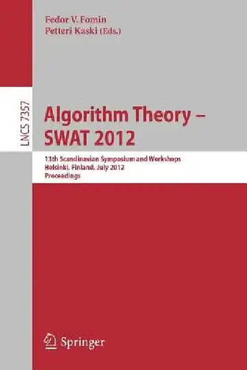 Cover of Algorithm Theory - SWAT 2012