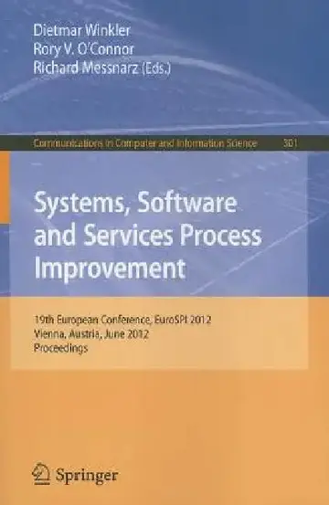 Cover of Systems, Software and Services Process Improvement
