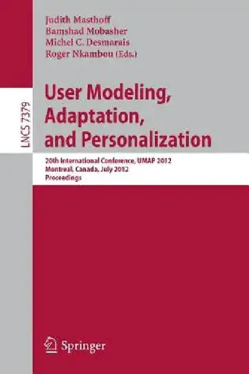 Cover of User Modeling, Adaptation, and Personalization