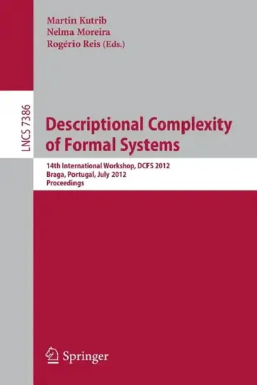 Cover of Descriptional Complexity of Formal Systems