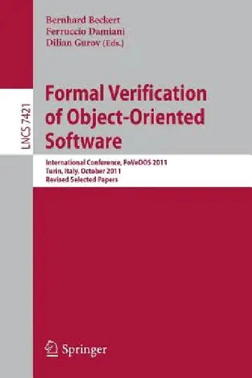 Cover of Formal Verification of Object-Oriented Software